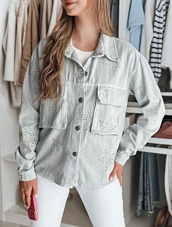 Dámská přechodná bunda v jedné velikosti ve světle šedé barvě Dstreet model 21986536 - FashionStreet