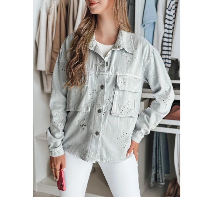 Dámská přechodná bunda v jedné velikosti ve světle šedé barvě Dstreet model 21986536 - FashionStreet