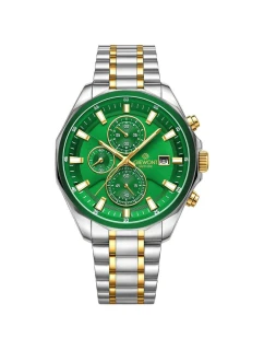 Pánské hodinky Giewont Chronograph Sapphire Silver Green GW7290-B7