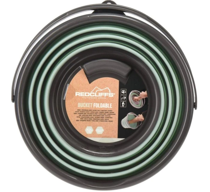 CESTOVNÍ SKLÁDACÍ KBELÍK NA VODU KULATÝ 10L REDCLIFFS