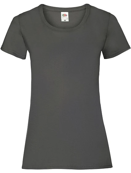 Fruit of the Loom Lady-Fit Valueweight T Dámské tričko 16.1372 light graphite Fruit of the Loom Lady-Fit Valueweight T Dámské tričko 16.1372 light graphite