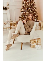 Dámské zimní boty s kožešinou v béžové barvě model 21644000 - EVENTO