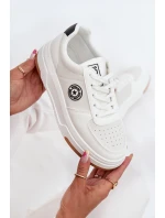 Dámské Tenisky Na Platformě Big Star RR274572 HI-POLY SYSTEM Bílé Dámské Tenisky Na Platformě Big Star RR274572 HI-POLY SYSTEM Bílé