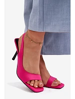 Dámské sandály na podpatku fuchsiová model 22039885 - Boto