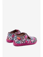 Dětské pantofle Milami na suchý zip šedé Jasimrra Dětské pantofle Milami na suchý zip šedé Jasimrra