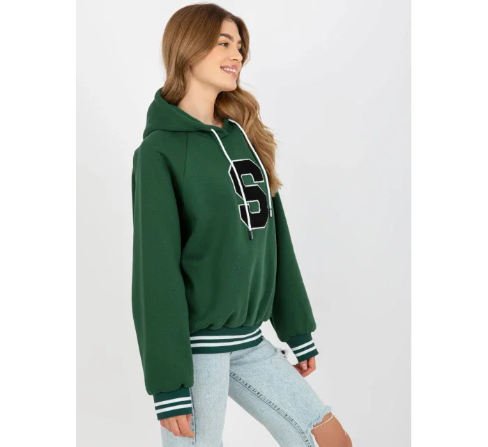 Mikina RV BL 8372.04P tmavě zelená