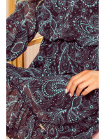 Dámské šifonové šaty s vzorem model 13544459 - numoco