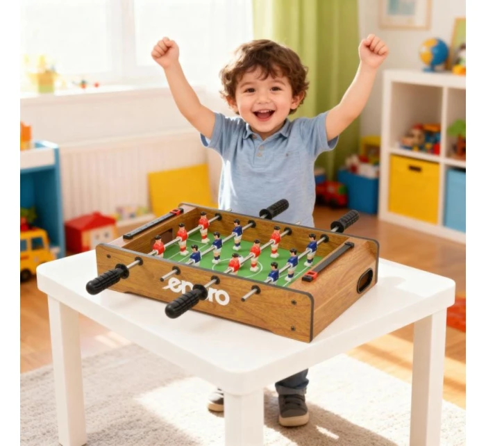 Stolní fotbal 46x27x9CM DŘEVO ENERO Stolní fotbal 46x27x9CM DŘEVO ENERO