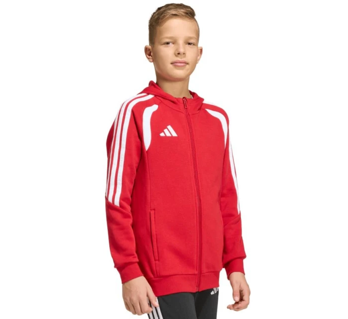 Adidas Tiro 26 League Dětská mikina bez knoflíků červená KF9101 Adidas Tiro 26 League Dětská mikina bez knoflíků červená KF9101