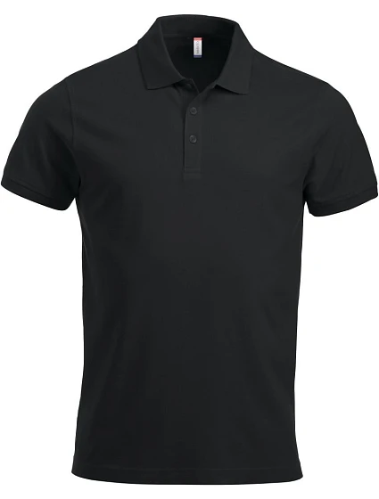 Clique Classic Lincoln S/S Pánské piqué polo z těžké bavlny 67.8244 black Clique Classic Lincoln S/S Pánské piqué polo z těžké bavlny 67.8244 black