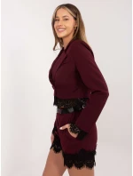 Szorty IT SN model 21799736 bordowy - FPrice Szorty IT SN model 21799736 bordowy - FPrice