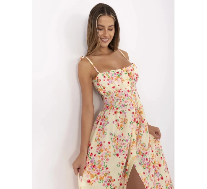 Sukienka MI SK  jasny żółty model 21124385 - FPrice