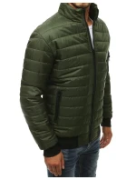Pánská přechodná prošívaná zelená bunda model 21962513 - FashionStreet