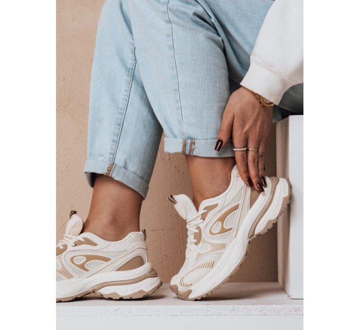Dámská sportovní obuv na platformě AIRBOOS beige FashionStreet ZY0625