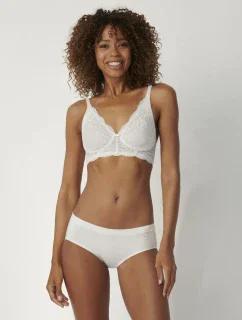 Dámské kalhotky Smart Natural Hipster EX - WHITE - TRIUMPH WHITE - TRIUMPH