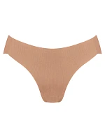 Dámské kalhotky ZERO Feel Pure High leg - BROWN - sv. hnědé 00CM - SLOGGI