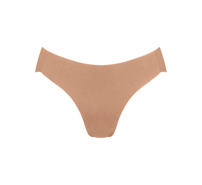 Dámské kalhotky ZERO Feel Pure High leg - BROWN - sv. hnědé 00CM - SLOGGI