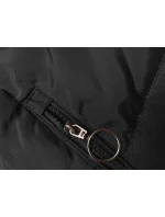 Černá zimní bunda s kapucí model 21246031 - LHD Černá zimní bunda s kapucí model 21246031 - LHD