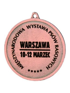 Medal brązowy z miejscem na emblemat 50 mm - medal stalowy grawerowany laserem- RMI