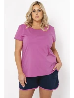 Italská móda Ontega curtailment barva: amarantová/modrá