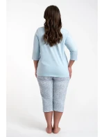 Italská móda Salli r.3/4 sp.3/4 barva:modrá/tisk Italská móda Salli r.3/4 sp.3/4 barva:modrá/tisk