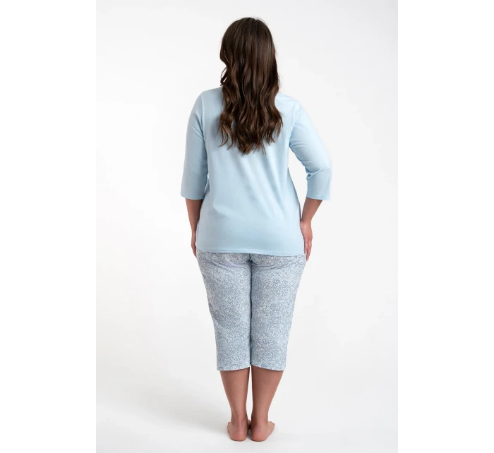 Italská móda Salli r.3/4 sp.3/4 barva:modrá/tisk Italská móda Salli r.3/4 sp.3/4 barva:modrá/tisk