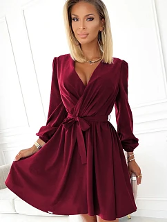 Dámské šaty model 22557674 bordó - numoco