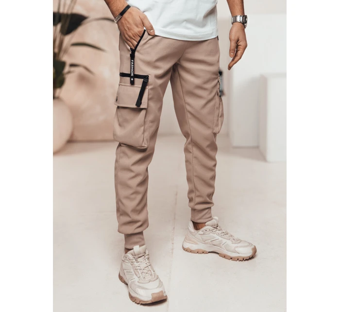 Pánské khaki kalhoty cago FashionStreet UX4466
