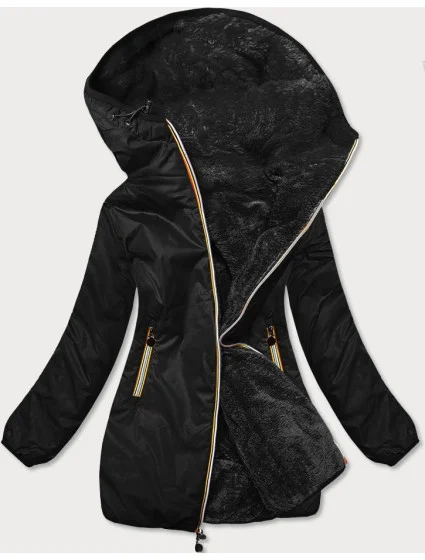 Oboustranná černá dámská bunda model 20844722 - Z-DESIGN
