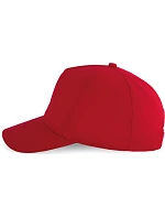 KP 116 5 panelová kšiltovka model 22423168 cherry red - K-up KP 116 5 panelová kšiltovka model 22423168 cherry red - K-up