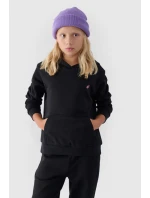 Dívčí Nepochybná Mikina S Kapucí Hladká Černá 4F 4FJWMM00TSWSF1316-20S