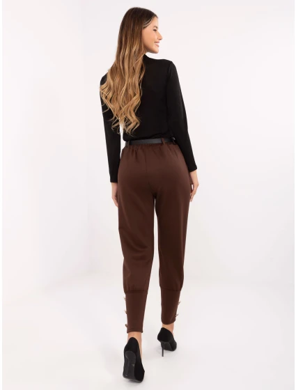 Spodnie IT SP model 21441167 ciemny brązowy - FPrice