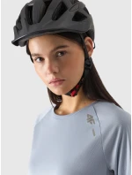 Dámské cyklistické rychleschnoucí tričko s dlouhými rukávy 4F - modré Dámské cyklistické rychleschnoucí tričko s dlouhými rukávy 4F - modré