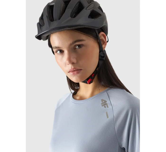 Dámské cyklistické rychleschnoucí tričko s dlouhými rukávy 4F - modré Dámské cyklistické rychleschnoucí tričko s dlouhými rukávy 4F - modré