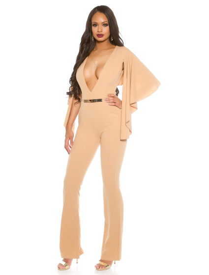 Sexy KouCla Party Jumpsuit with XL V-Cut