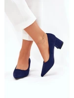 Lodičky na sloupku KJ-10 tmavě modré - Step in style