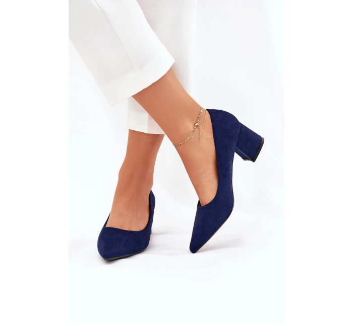 Lodičky na sloupku KJ-10 tmavě modré - Step in style