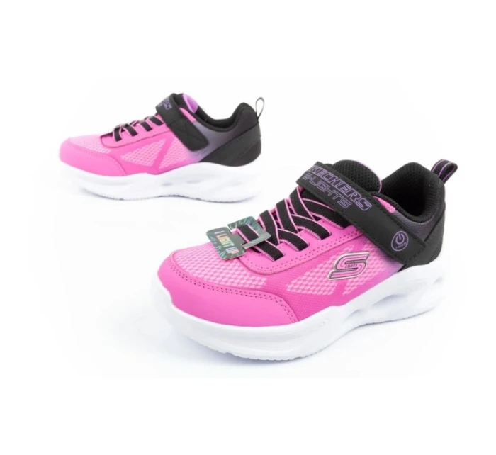Skechers S Lights boty pro dívky sportovní děti pohodlné LED