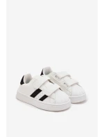 Dětské Sportovní Boty Sneakersy Z Eko Kůže Bílé Renel Dětské Sportovní Boty Sneakersy Z Eko Kůže Bílé Renel