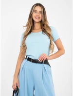 Bluzka RV BZ model 22002704 jasny niebieski - FPrice Bluzka RV BZ model 22002704 jasny niebieski - FPrice