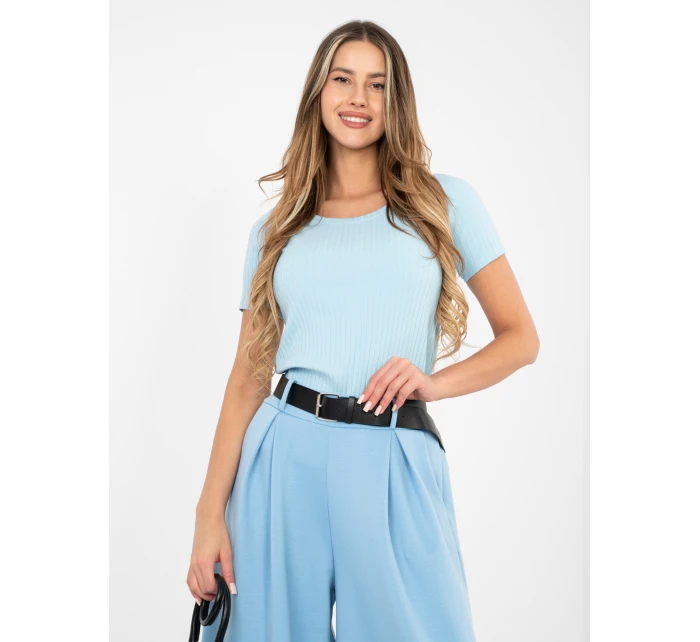 Bluzka RV BZ model 22002704 jasny niebieski - FPrice Bluzka RV BZ model 22002704 jasny niebieski - FPrice