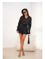 Dámská košile s dlouhým rukávem Maddie černá - LaBalancia