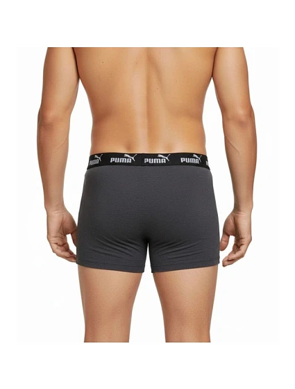Pánské boxerky Puma 2-Pack zelená šedá pohodlná bavlna