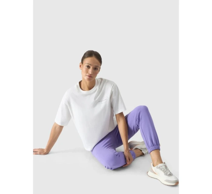 Dámské tričko oversize s potiskem 4F 4FRSS24TTSHF2089-11S