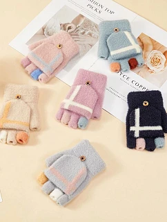 zimní rukavice rukavice bílé dámské model 22083395 - Hurtel