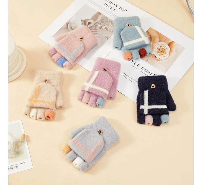 zimní rukavice rukavice bílé dámské model 22083395 - Hurtel