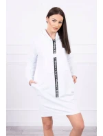 Šaty s kravatou bílé Šaty s kravatou bílé