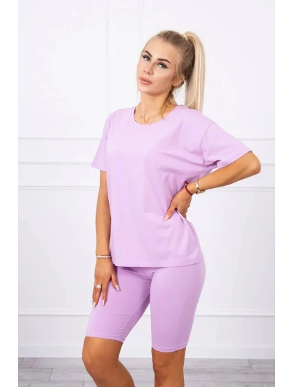 Souprava top+legíny fialová Souprava top+legíny fialová