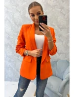 Sako s klopami elegantní oranžové Sako s klopami elegantní oranžové