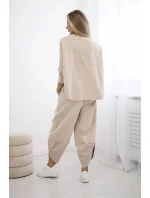 Souprava Punto Milano Winter tepláky + kalhot béžový Souprava Punto Milano Winter tepláky + kalhot béžový